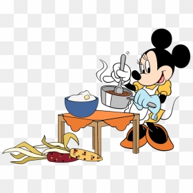 Disney Holidays Clip Art - Minnie Mouse Cooking Clipart, HD Png Download - thanksgiving clipart png