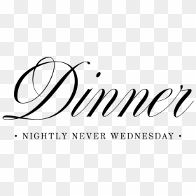 Dinner-title - Calligraphy, HD Png Download - title png