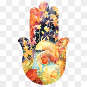 Colorful Hamsa Png , Png Download - Hamsa, Transparent Png - hamsa png