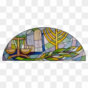 Jewish Stained Glass Window , Png Download - Stained Glass, Transparent Png - glass window png