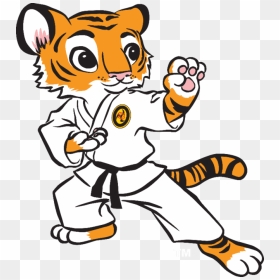 Karate Tiger Clipart - Kid Karate Clipart, HD Png Download - tiger clipart png