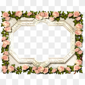 Collage Maker, Picsart, Floral Wreath, Frames, Clip - Rose Frame, HD Png Download - rose frame png