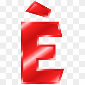 Effect Letters Alphabet Red - Red Metal Letter E, HD Png Download - red effect png