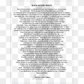 Document, HD Png Download - black history png