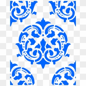 Victorian Pattern, HD Png Download - blue ornament png