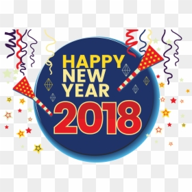 Happy New Year 2018 Images Png, Transparent Png - blue ornament png