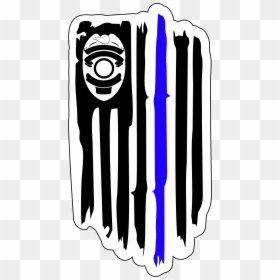 Thin Blue Line Flag Clipart, HD Png Download - distressed american flag png