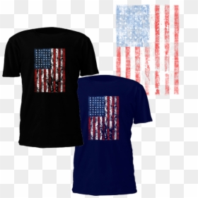 T-shirt, HD Png Download - distressed american flag png