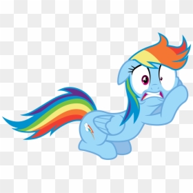 Mlp Rainbow Dash Worried, HD Png Download - panic png