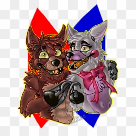 Rockstar Foxy And Mangle, HD Png Download - mangle png