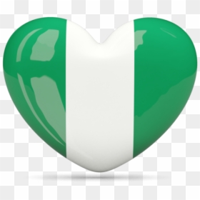 Ivory Coast Flag Heart, HD Png Download - nigerian flag png