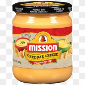 Mission Cheddar Cheese Dip, HD Png Download - cheddar cheese png
