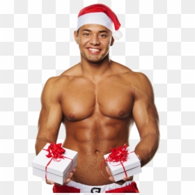 Christmas Wallpaper Sexy Man, HD Png Download - sexy santa png