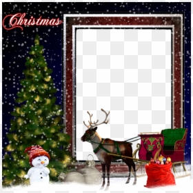 Christmas Day, HD Png Download - christmas card frame png