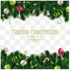 Merry Christmas Border Png, Transparent Png - christmas card frame png