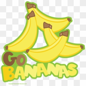 Go Bananas Clipart, HD Png Download - banana clipart png