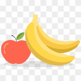 Individual Vegetables And Fruits, HD Png Download - banana clipart png