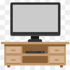 Tv Table Vector Png, Transparent Png - blank tv png
