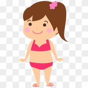 Child Girl Swimwear Bikini Clipart, HD Png Download - bikini girl png