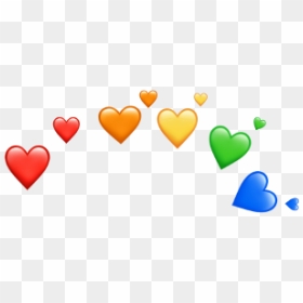 #colores #tumblr #corona #corazones💕🐻 #emoji #arcoiris🌈 - Corazones De Colores Png, Transparent Png - corazones tumblr png