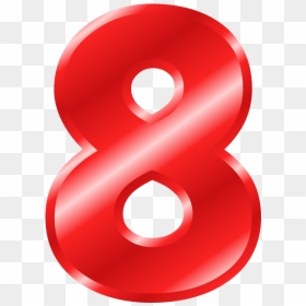 Effect Letters Alphabet Red - Number 8 Color Green, HD Png Download - red effect png