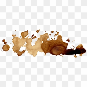 Coffee Spill Png - Watercolor Coffee Stain Png, Transparent Png - wine stain png