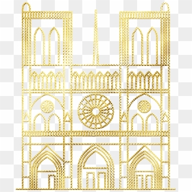 Paris Pattern Notre Dame, HD Png Download - notre dame png