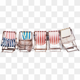 Beach Chairs Colorful - Folding Chair, HD Png Download - beach chair png