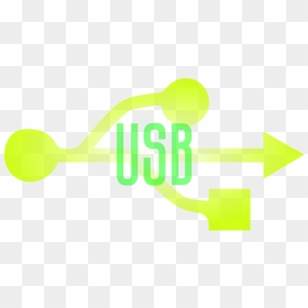 Text,brand,green - Graphic Design, HD Png Download - usb icon png