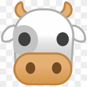 Cow Face Icon - Cow Emoji, HD Png Download - cow icon png