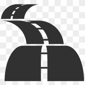 Long Road Icon Png , Png Download - Road Trip Clip Art Black And White, Transparent Png - road icon png