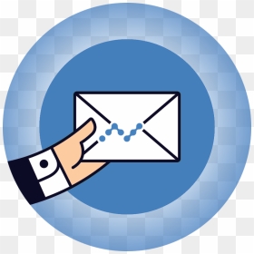 Email Hand Vector , Png Download - Gmail Icon Png Blue, Transparent Png - hand vector png