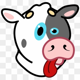 Cow With Tongue Out Cover Art, HD Png Download - cow icon png