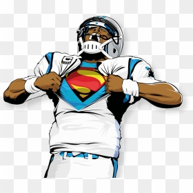 Save To Collection - Cam Newton Cartoon, HD Png Download - cam newton png