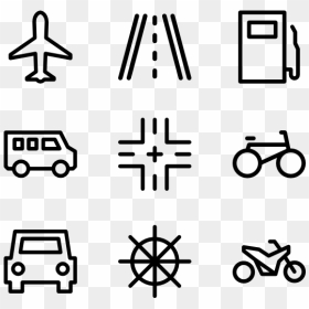 Vector Roads Sketch - Web Design Line Icon, HD Png Download - road icon png