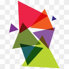 Vector Triangles Triangle Design - Colorful Triangle Vector Png, Transparent Png - triangle design png
