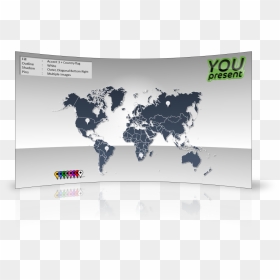 Powerpoint World Map Editable Changyuheng Me In - World Map England And United States, HD Png Download - map pins png