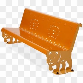 Bench For Public Parks, With Fanciful Carvings Laser, - Bench, HD Png Download - park bench png
