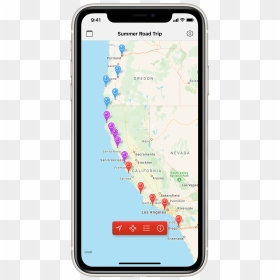 Pinbox Iphone App On Iphone - Iphone, HD Png Download - map pins png