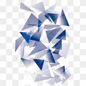 Clip Art Library Blue Science And Technology Transprent - Triangles Blue Transparent Background, HD Png Download - triangle design png
