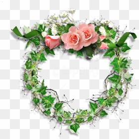 Free Png Transparent Frame Leaves And Roses Background - Frame Png Roses, Png Download - rose frame png