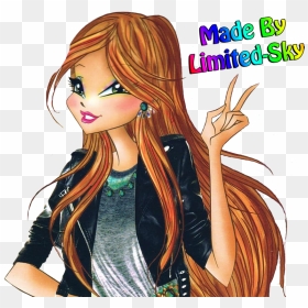 Club Girl Png - Winx Club Flora Couture, Transparent Png - club girl png