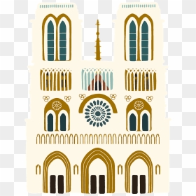Notre Dame Clipart - Arch, HD Png Download - notre dame png