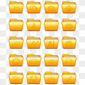 Folder Folders , Png Download - Gold, Transparent Png - vhv