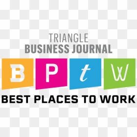 Best Places To Work In The Triangle Award Logo - Triangle Business Journal Best Places To Work Logo, HD Png Download - triangle design png