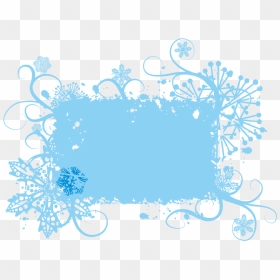 Euclidean Vector Snowflake Graphic Design - Vector, HD Png Download - snowflakes border png