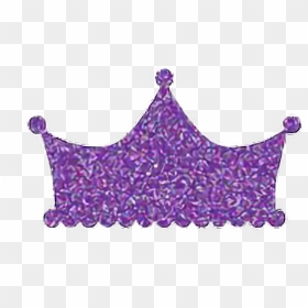 Sparkly Crown Clipart Graphic Library Purple Crown - Queen Crown Clipart Glitter, HD Png Download - purple crown png