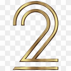 Free Png Number Two Golden Png Images Transparent - Two Golden Number Png, Png Download - golden line png