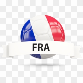 Football With Flag And Banner - France Football Flag Png Format, Transparent Png - football icon png