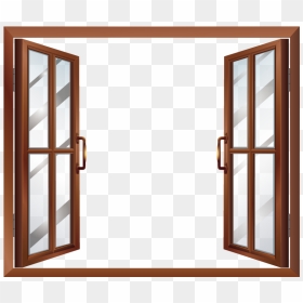 Window House Building Clip Art - Window Clip Art, HD Png Download - glass window png